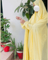 Custard yellow Namaz Chadar