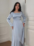 Elegant Satin Long Maxi Dress – Timeless Grace and Style