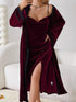 (30%) OFF - Midnight Reverie: Velvet Maxi & Luxe Robe