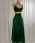 (30%) OFF - Luxury Silk Halter Wrap Midi Dress