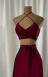 (30%) OFF - Luxury Silk Halter Wrap Midi Dress