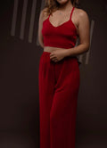 Scarlet Elegance – Strappy Back Lingerie Set