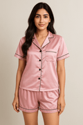 (30%) OFF - Silk Half-Sleeve Pajama Set 🎀